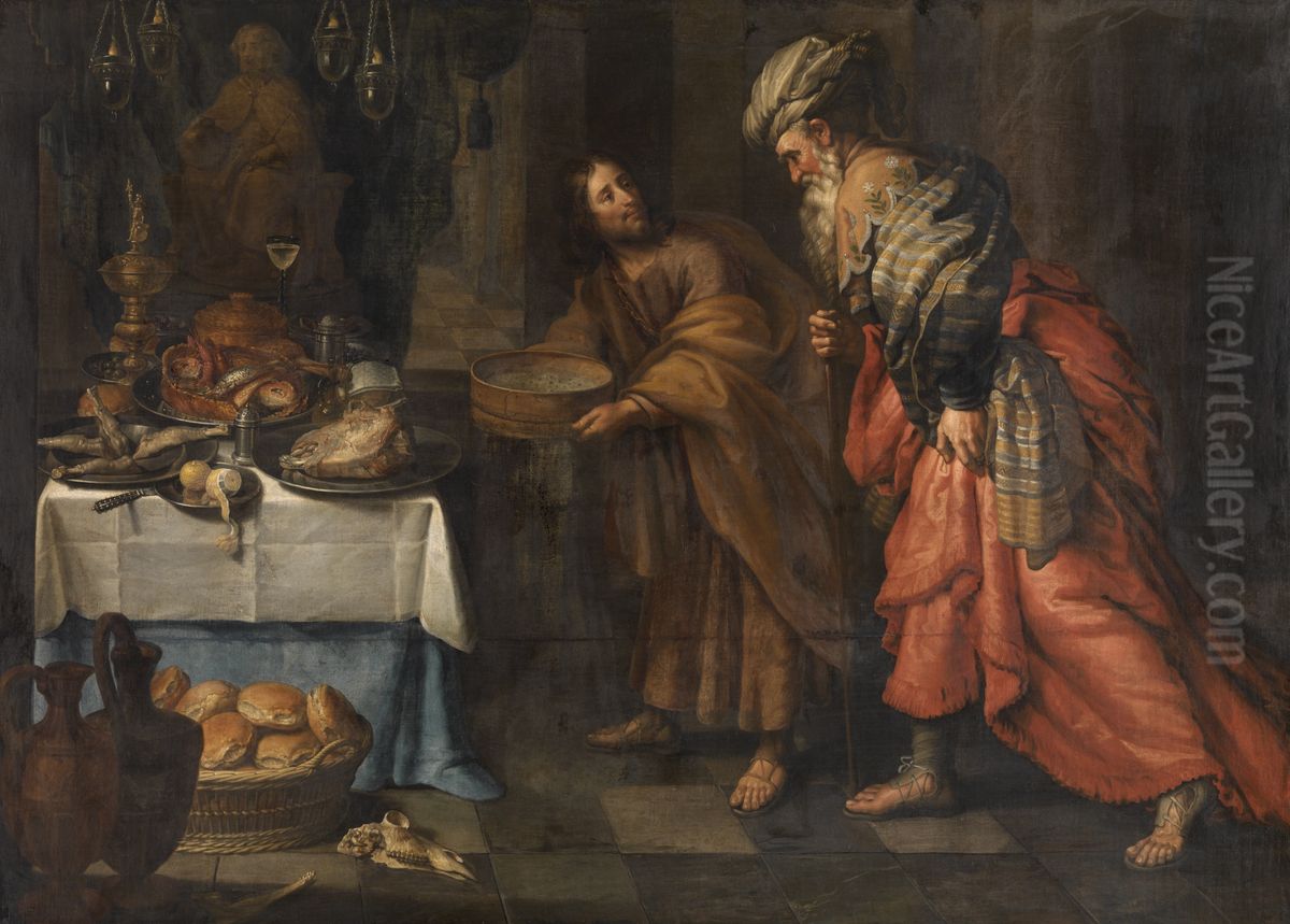 Daniel decrouvant l'imposture des pretres de Baal Oil Painting by Theodoor van Loon