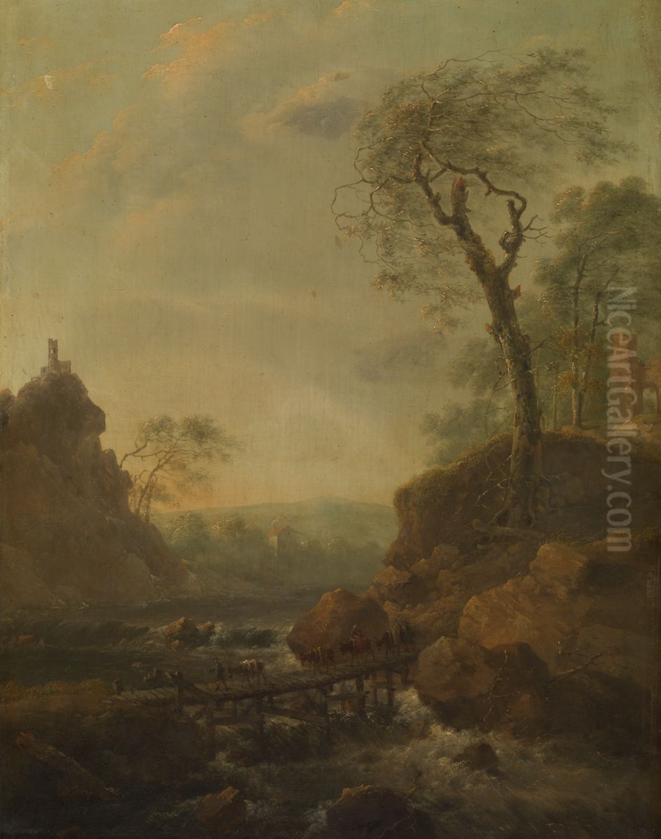 Landschap Oil Painting by Adam Pynacker