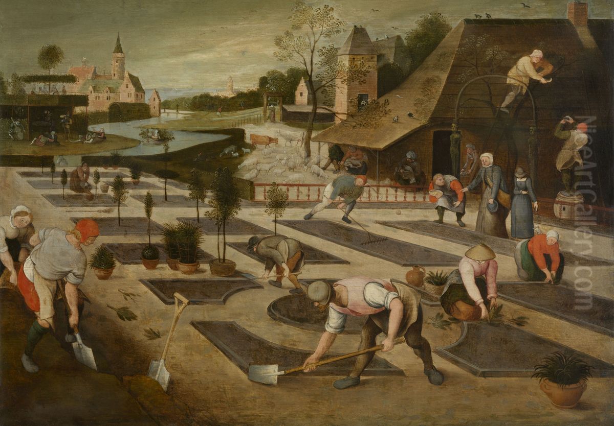 Spring Oil Painting by Abel Grimmer