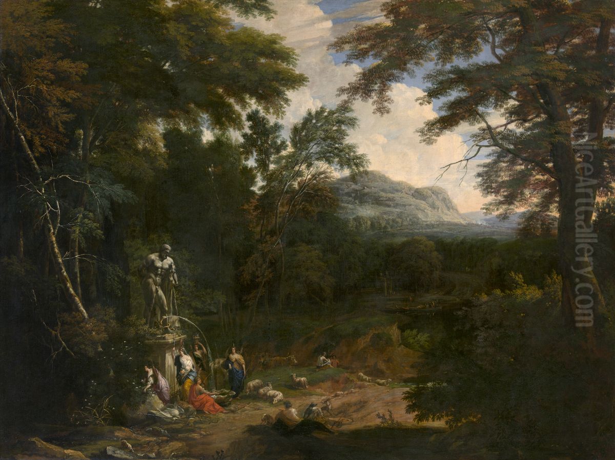 Landscape Oil Painting by Cornelis Huysmans