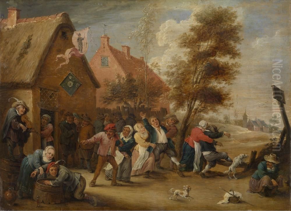 Boerenfeest Oil Painting by Abraham Teniers