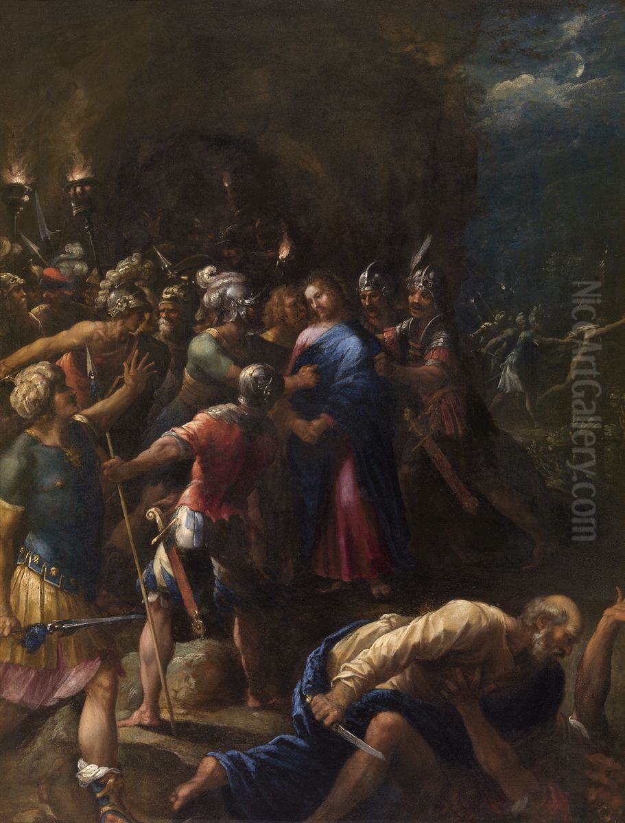 De Judaskus Oil Painting by Hans Rottenhammer