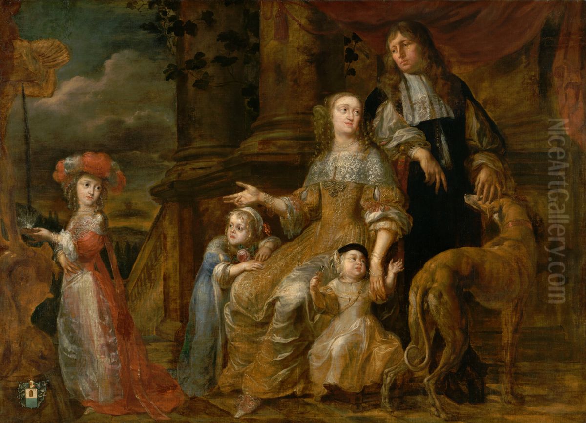 The de Bie family Oil Painting by Theodoor Boeyermans