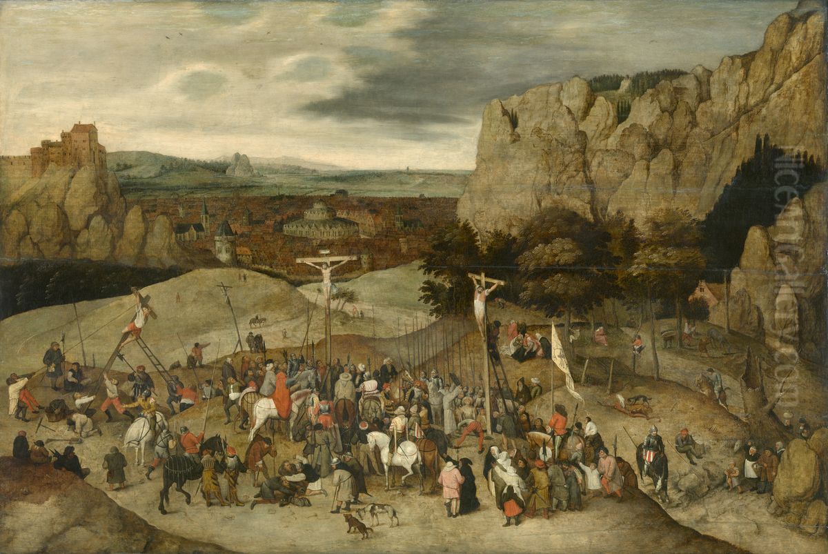 Calvarie Oil Painting by Pieter Brueghel the Younger