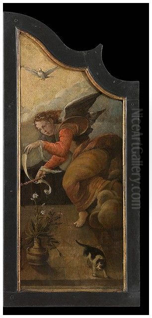 The Annunciation Oil Painting by Aertgen van Leyden