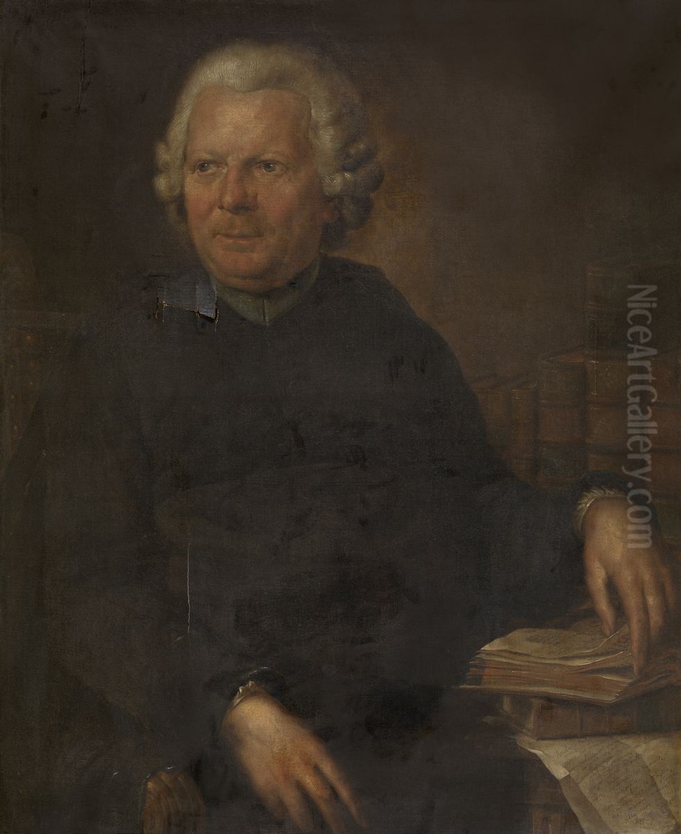 Jozef Ghesquiere, Jezuiet en bollandist Oil Painting by Willem Jacob Herreyns