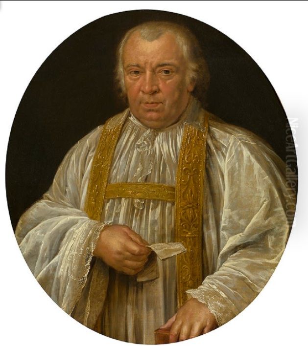 Portrait of the Priest Jean-Jacques De Brandt Oil Painting by Willem Jacob Herreyns