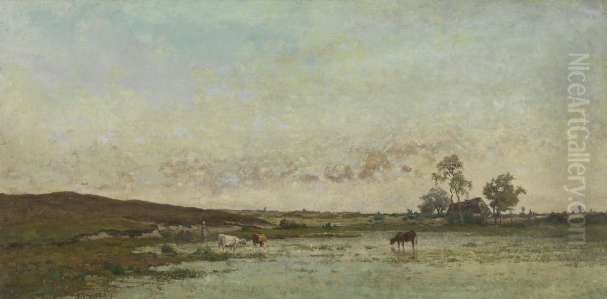 Fen in the Kempen Oil Painting by Edouard Huberti