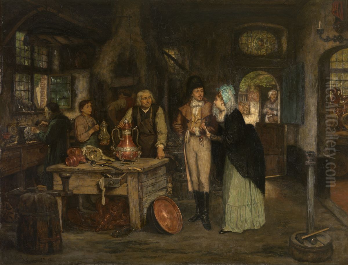 The Workshop of Geert de Winter Oil Painting by Willem Linnig the Elder