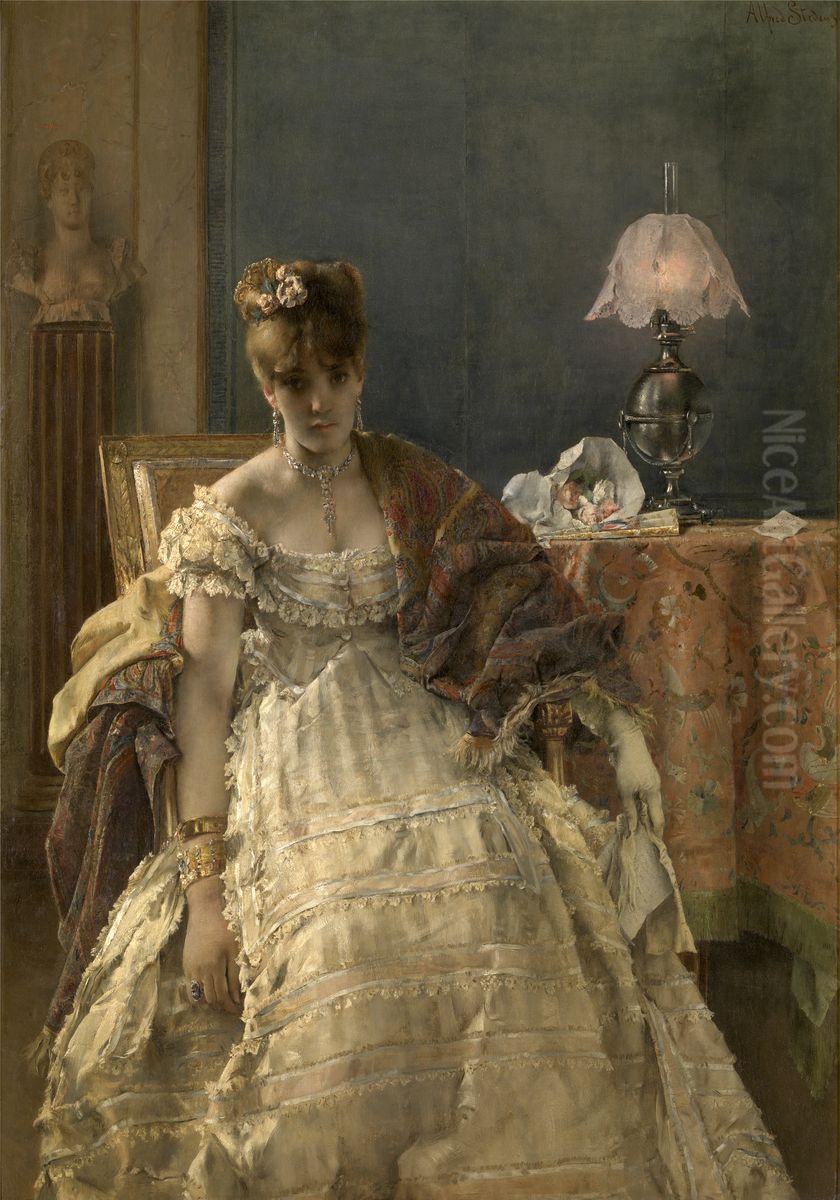 Desperate Oil Painting by Alfred Stevens