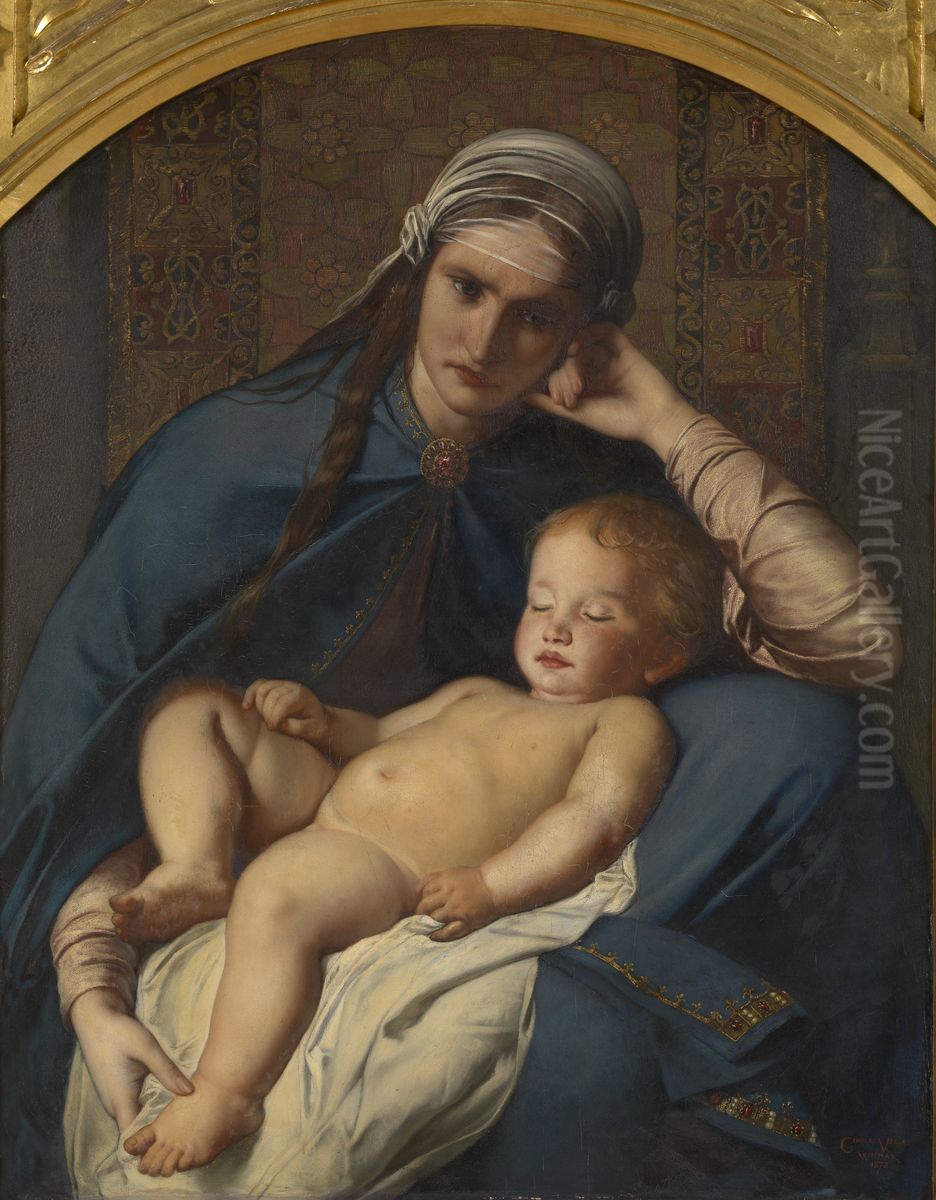 The mother of the messiah Oil Painting by Charles Verlat