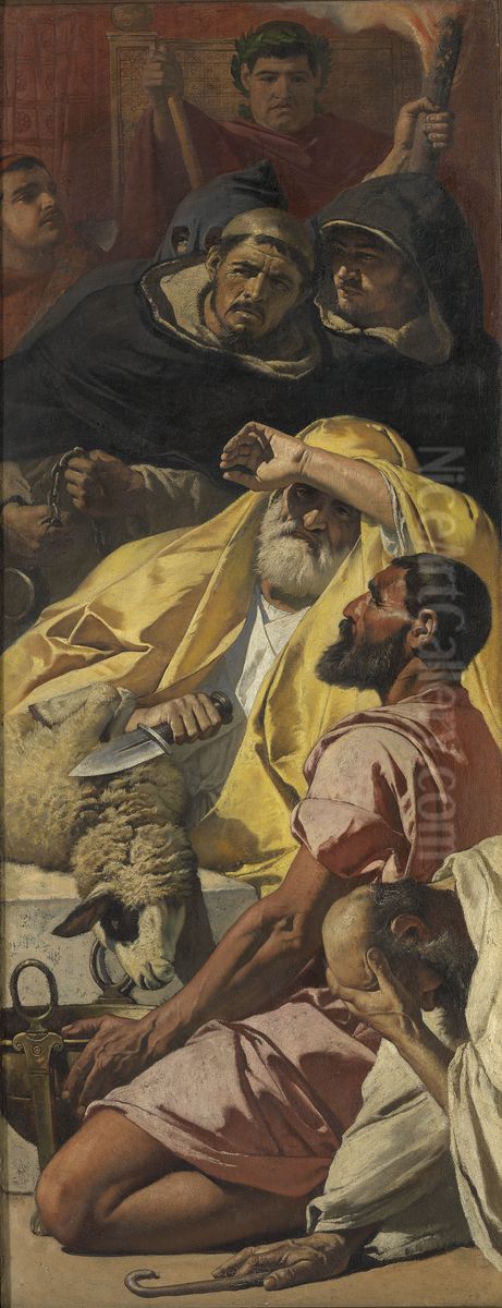 Verdrukten, inquisiteurs, afgodendienaars Oil Painting by Charles Verlat