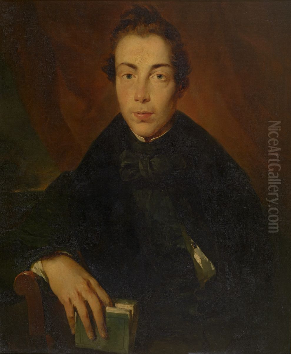 De schilder Henri Leys Oil Painting by Nicaise de Keyser