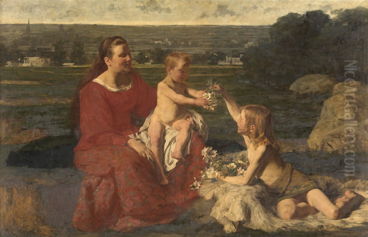 Geluk Oil Painting by Gustaaf Vanaise