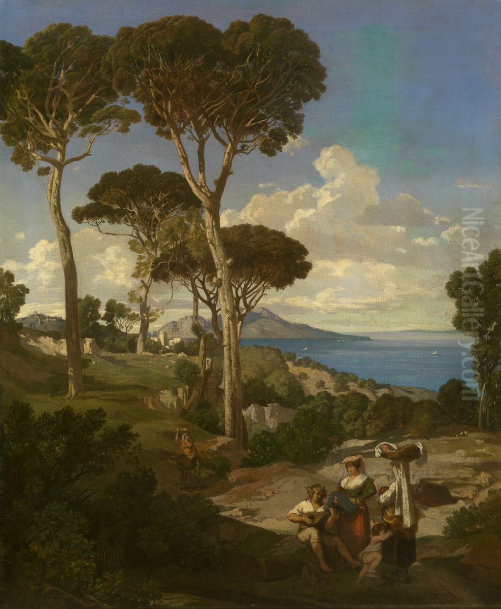 Massa near Sorrento Oil Painting by Jean-Joseph Bellel