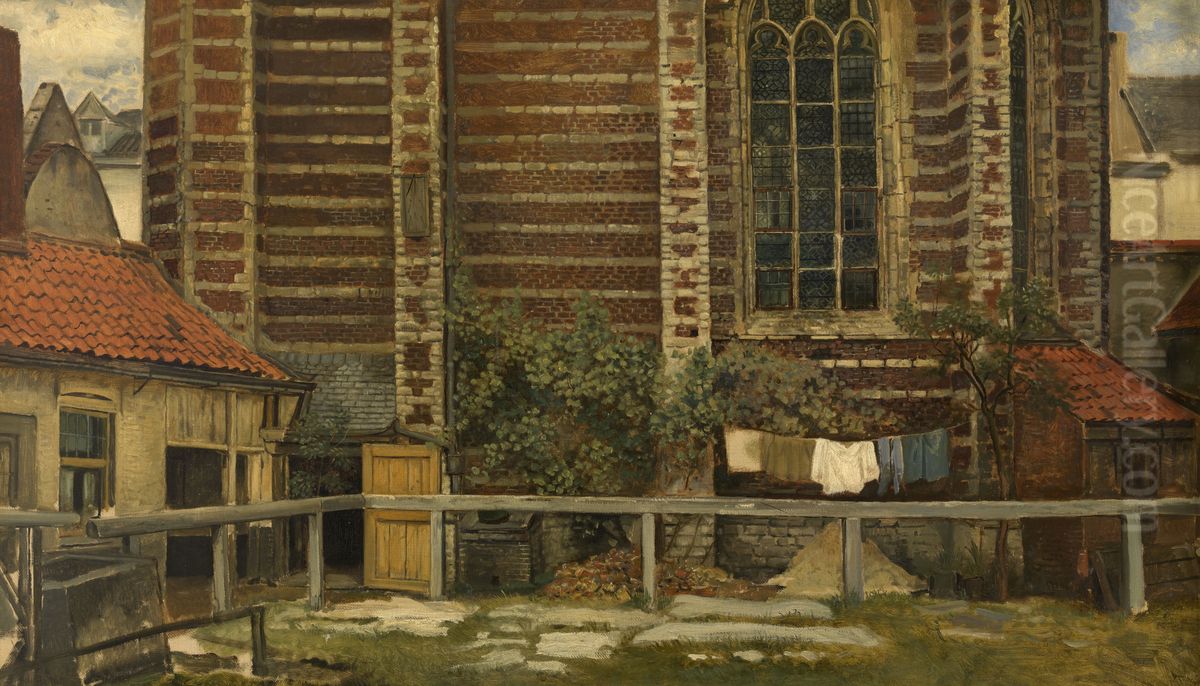 The Chapel of Grace in Antwerp Oil Painting by Henri de Braekeleer