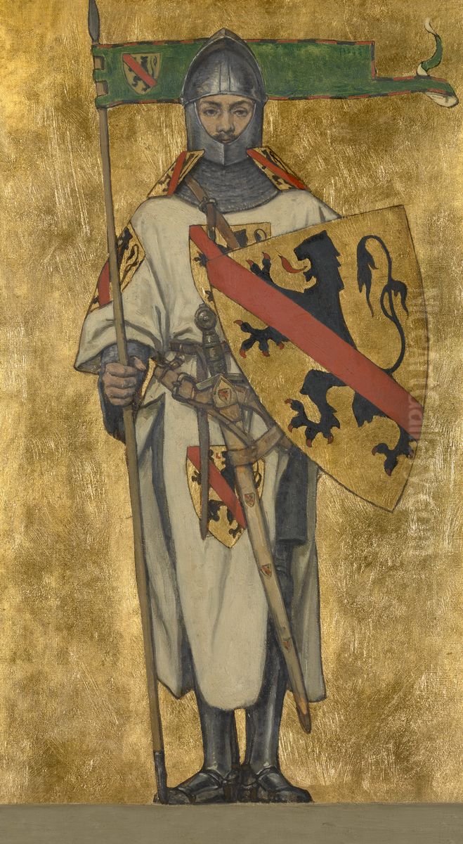 John I of Namur Oil Painting by Albrecht De Vriendt