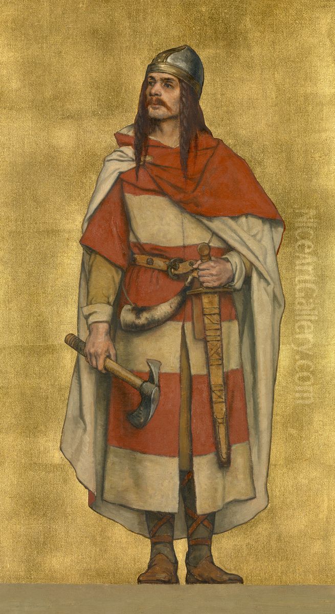 Baldwin VII of Flanders Oil Painting by Albrecht De Vriendt