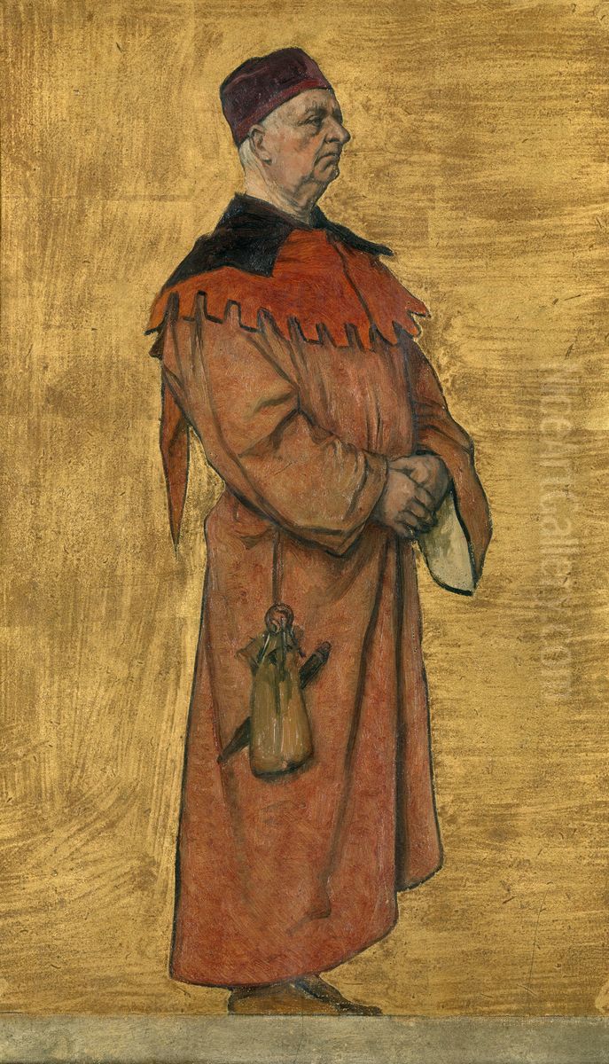 Robrecht van den Borse Oil Painting by Albrecht De Vriendt