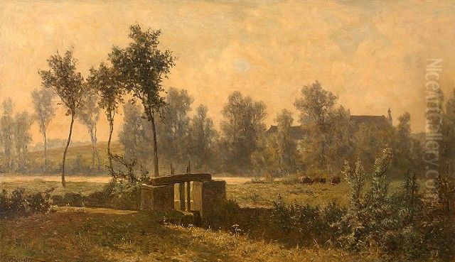 The Lock Oil Painting by Euphrosine Beernaert