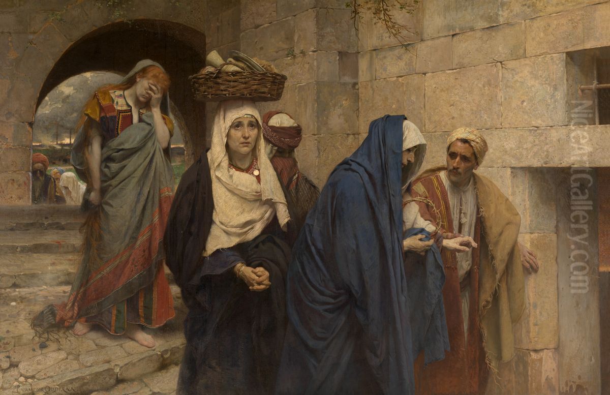 The Holy Women Returning from Christ's Grave Oil Painting by Pieter Van der Ouderaa