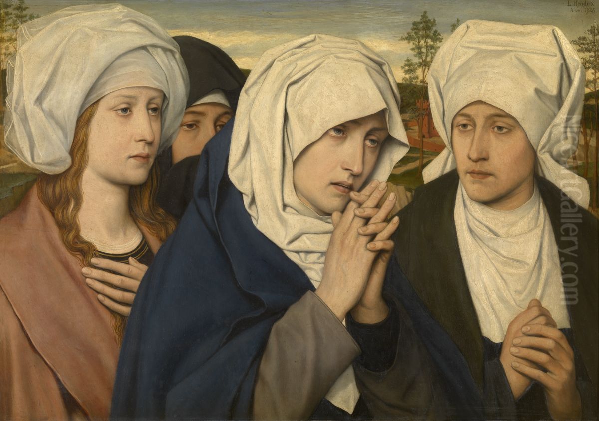 The Holy Women on their Way to Golgotha Oil Painting by Louis Hendrix