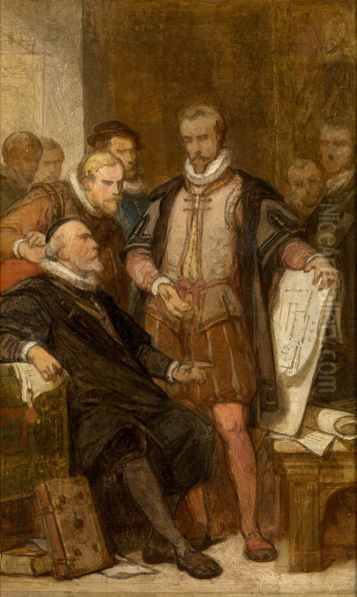 The Architect Cornelis Floris II Oil Painting by Nicaise de Keyser