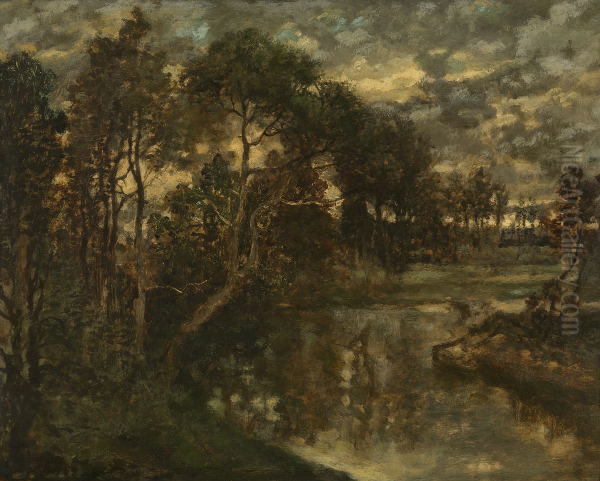 Landschap Oil Painting by Josef Lies