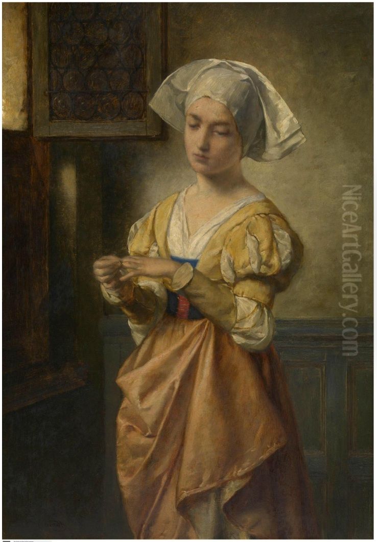 The ring Oil Painting by Juliaan de Vriendt