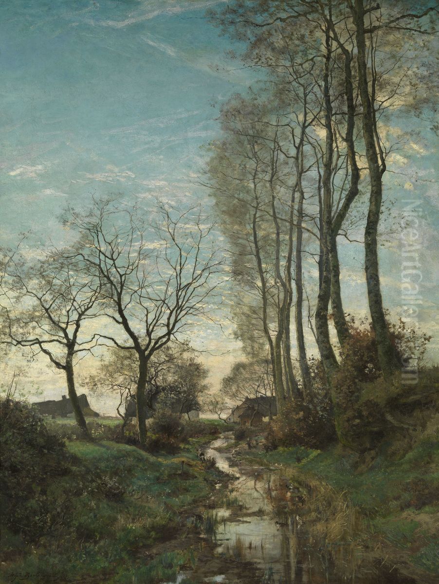 Vallei van Josaphat in Schaarbeek Oil Painting by Hippolyte Boulenger