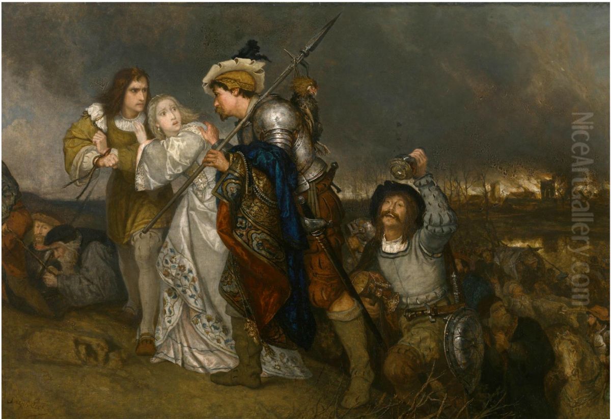 The disasters of war Oil Painting by Josef Lies