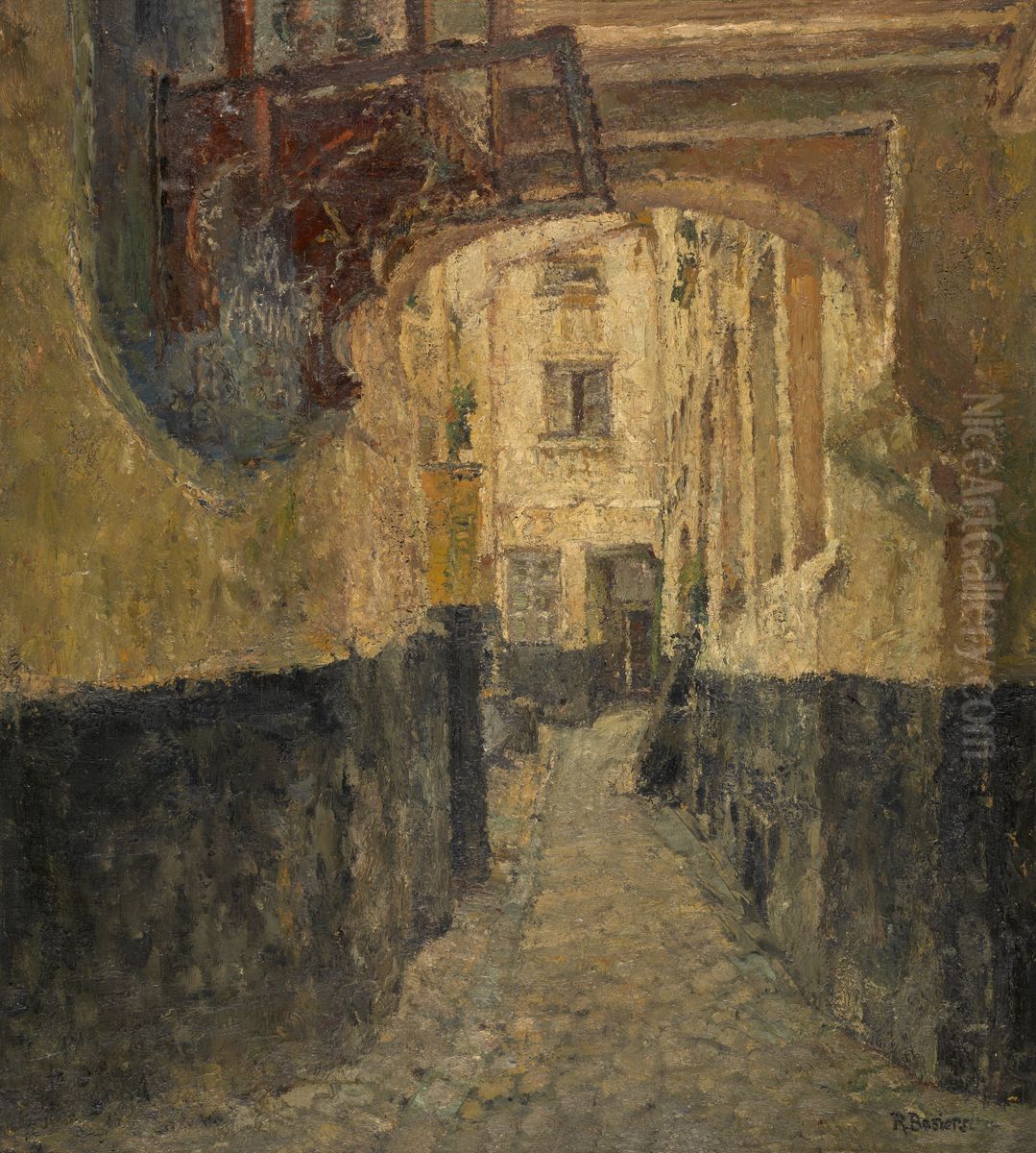 Poortje Oil Painting by Rene Bosiers