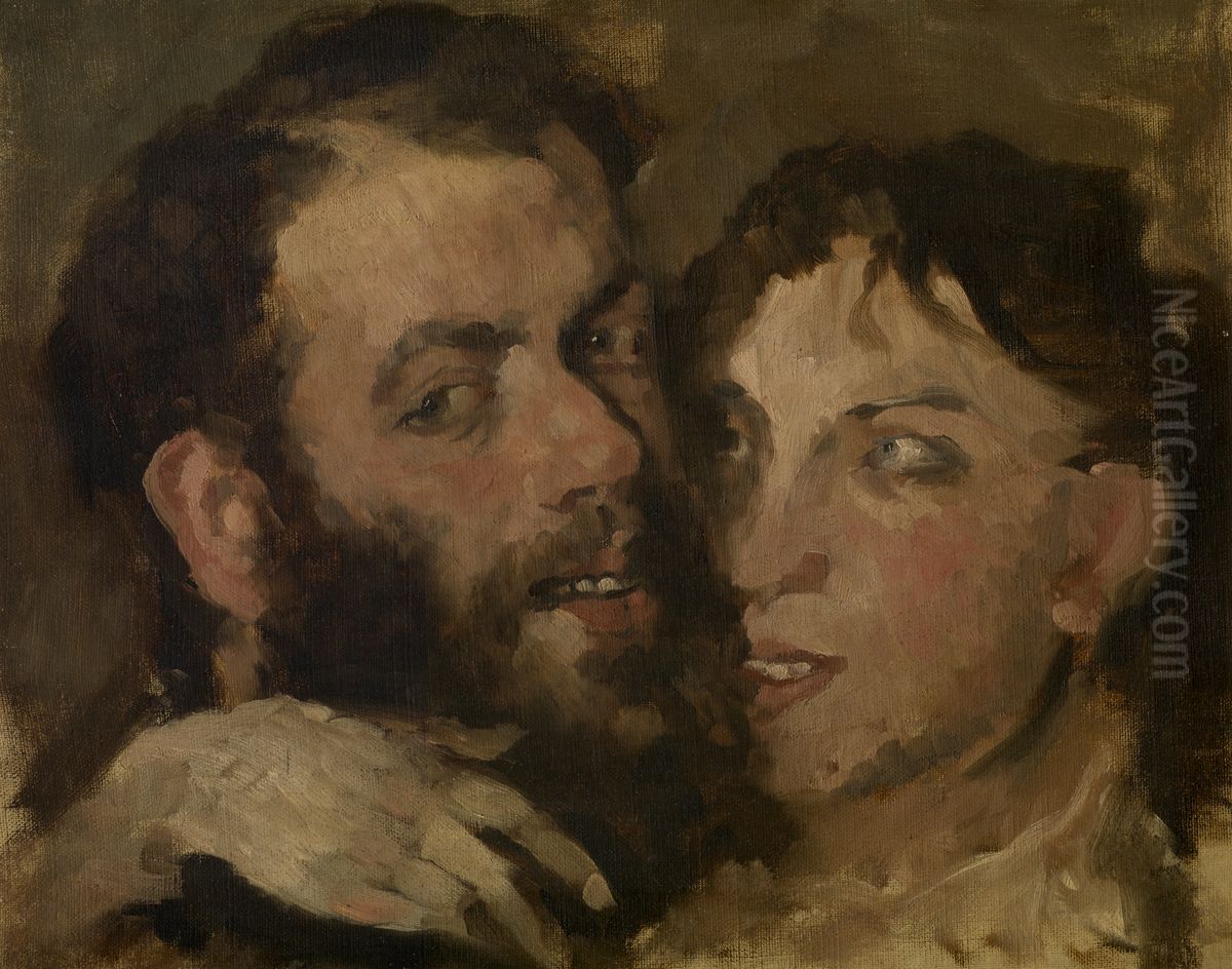 Reconciliation Oil Painting by Pericles Pantazis