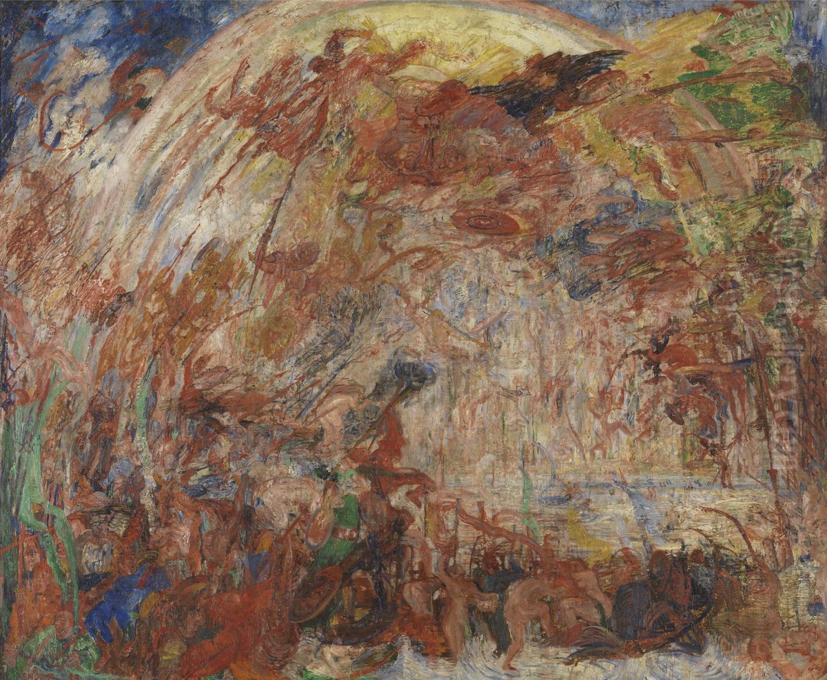Fall of the Rebel Angels Oil Painting by James Ensor