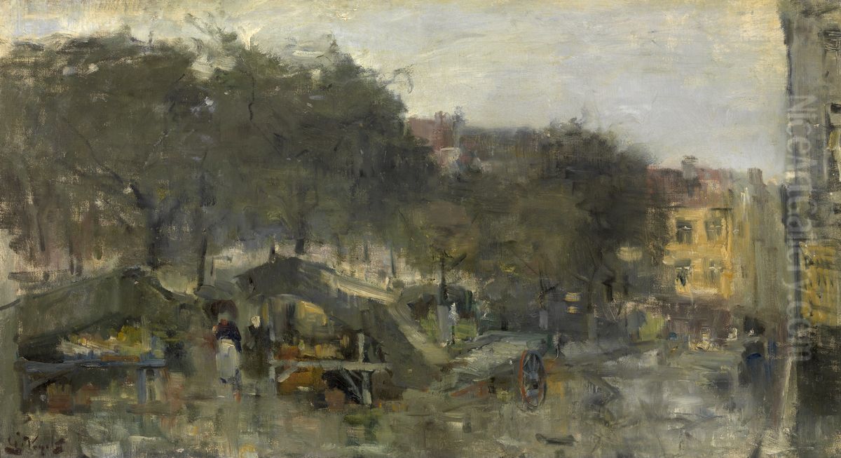 Wapenplein in Ostend Oil Painting by Guillaume Vogels