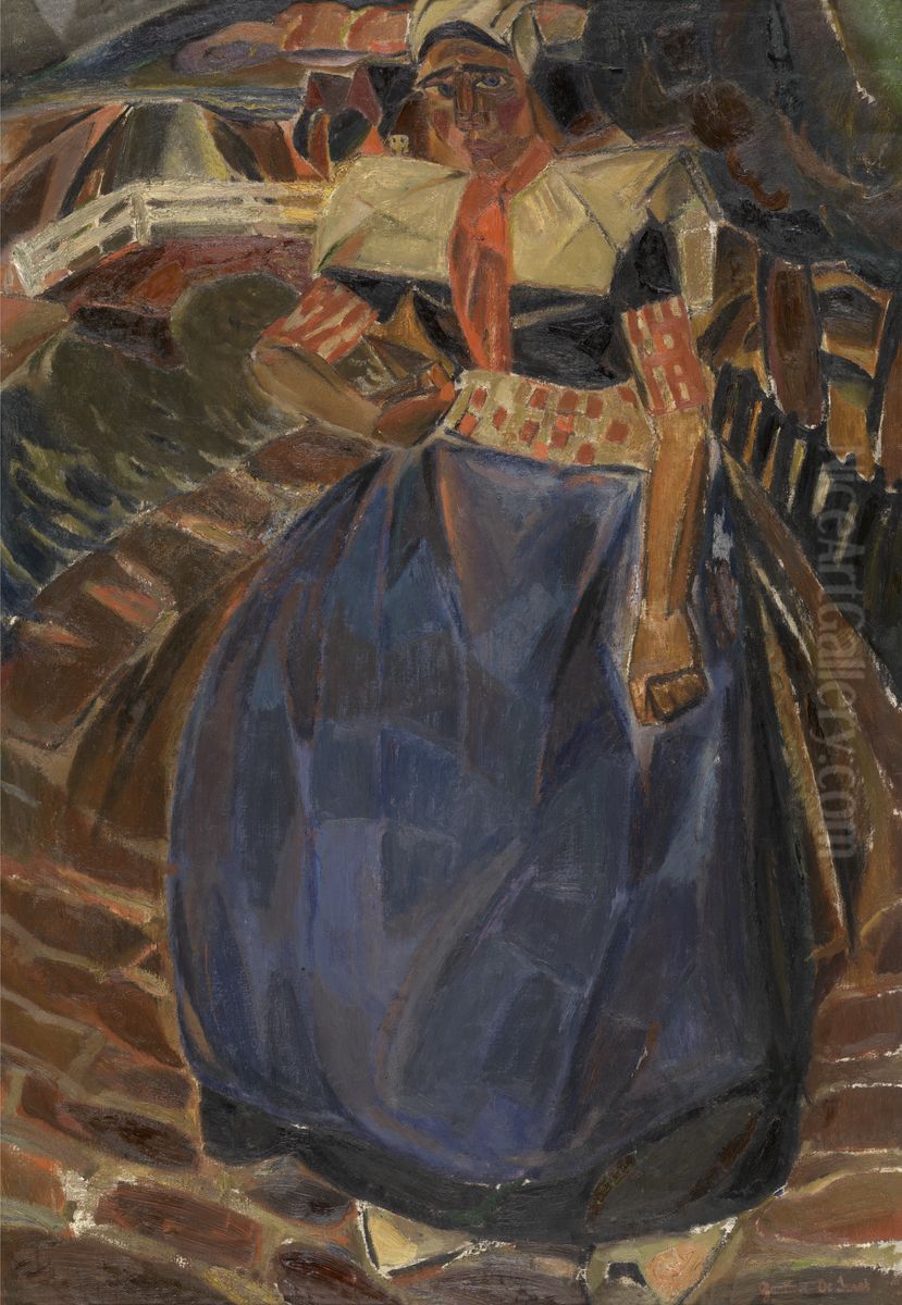 Vrouw van Spakenburg Oil Painting by Gustave De Smet