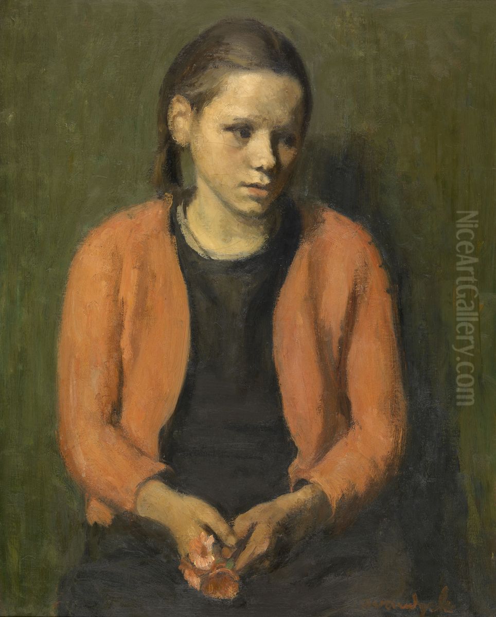 Kempens meisje Oil Painting by Albert Van Dyck