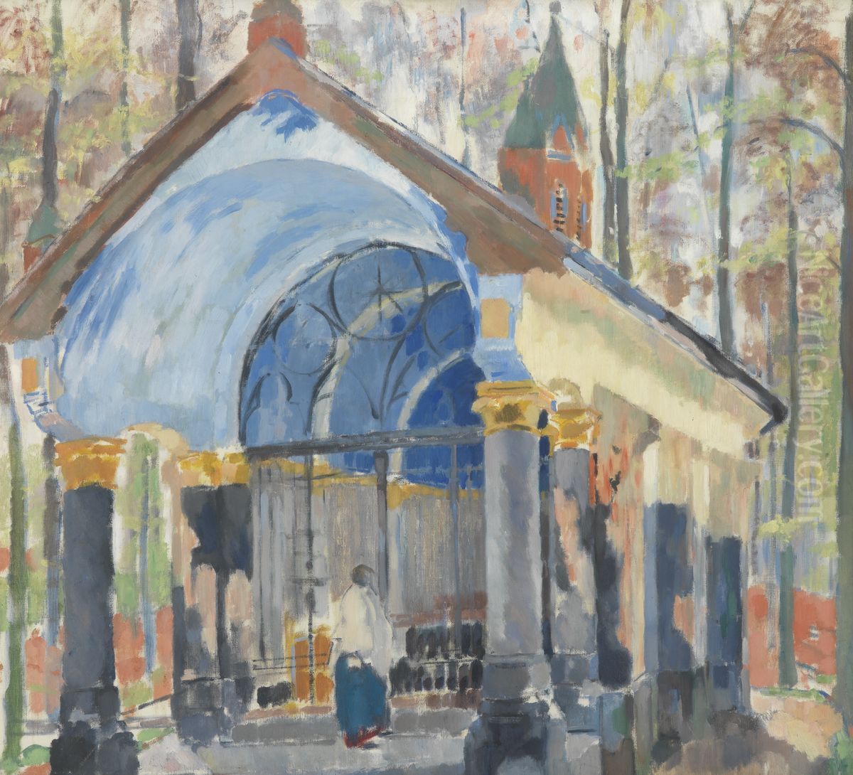 Kapel van Onze Lieve Vrouw van Welriekende Oil Painting by Rik Wouters