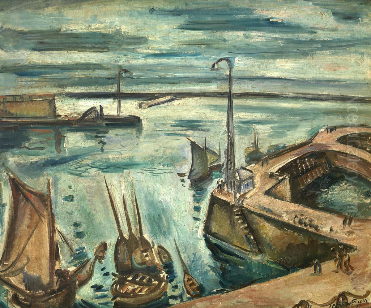 The Harbour of Le Havre Oil Painting by Othon Friesz