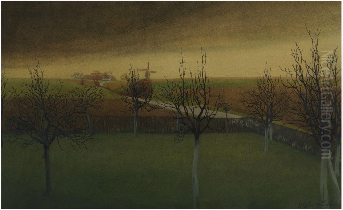 Before spring Oil Painting by Valerius De Saedeleer