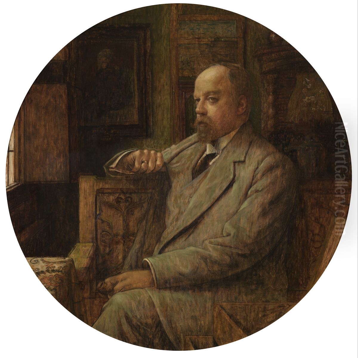 Francois Franck Oil Painting by Charles Mertens