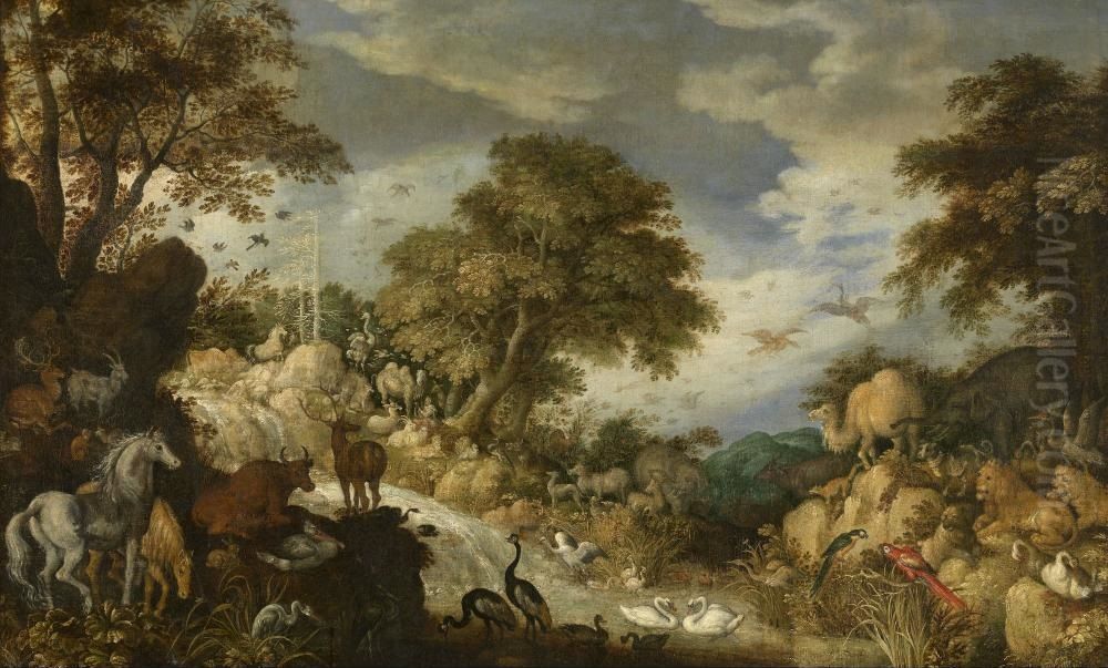 Orpheus and the Animals Oil Painting by Roelant Savery
