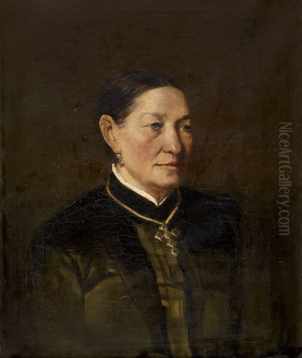 Mevrouw Meyer, moeder van mevrouw Van Soom Oil Painting by Charles Felu