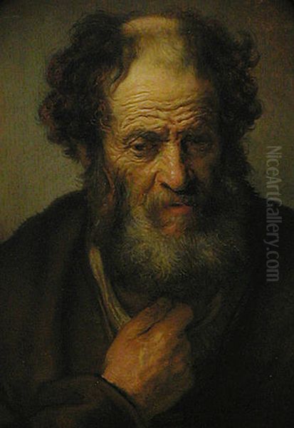 Etude de vieillard Oil Painting by Rembrandt