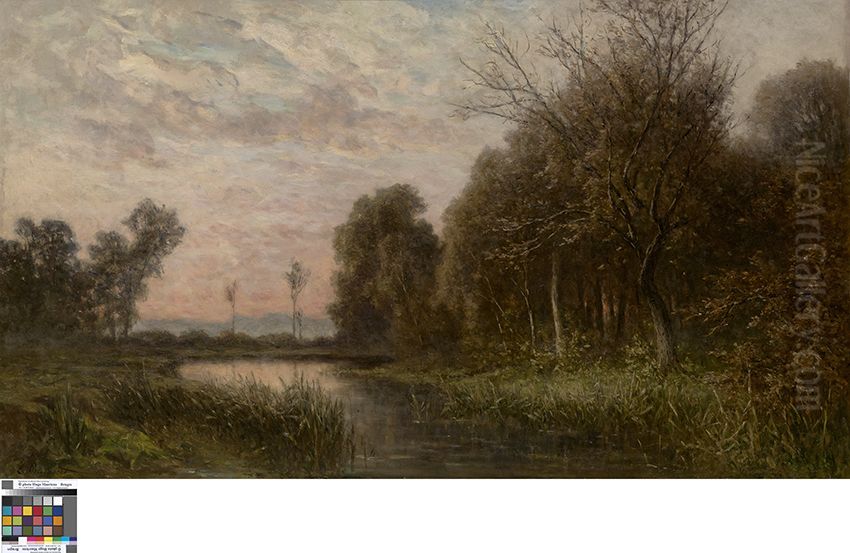 Zonsondergang Oil Painting by Euphrosine Beernaert