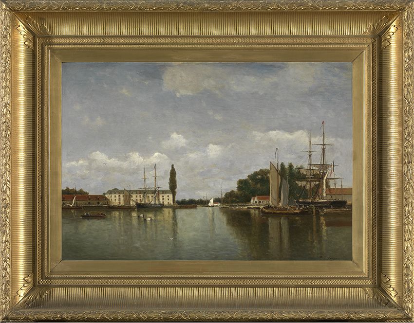 De Handelskom in Brugge Oil Painting by Paul Jean Clays