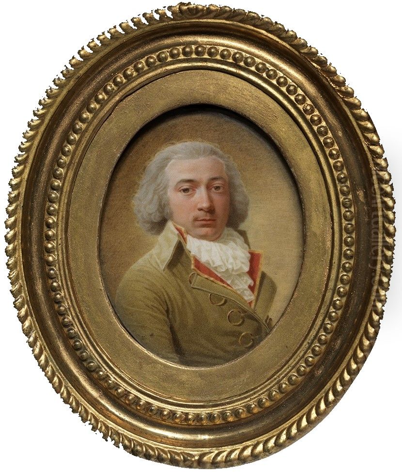Zelfportret Oil Painting by Franciscus Joseph Octave van der Donckt