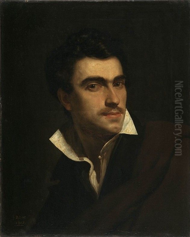 Self-Portrait Oil Painting by Pieter van Hanselaere