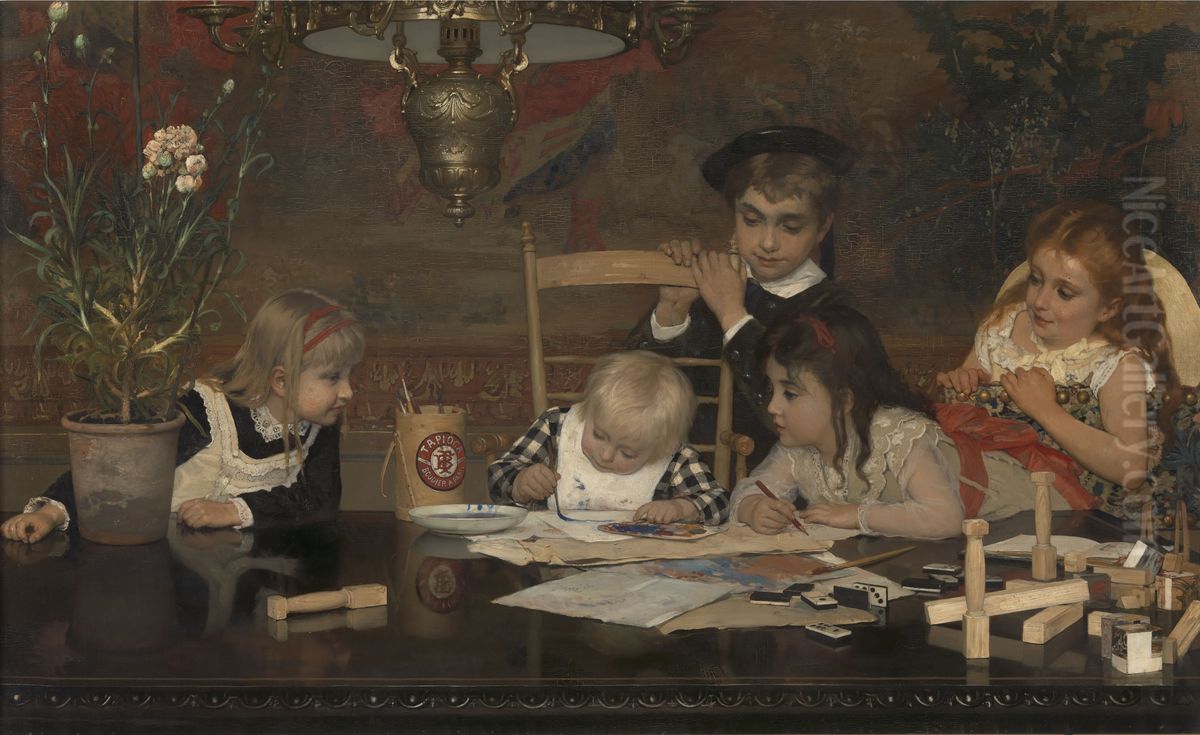 The Master Painter Oil Painting by Jan Verhas