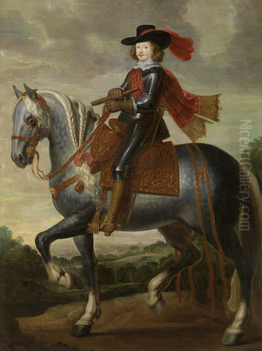 Equestrian portrait ofCardinal-Infante Ferdinand of Austria Oil Painting by Gaspar De Crayer